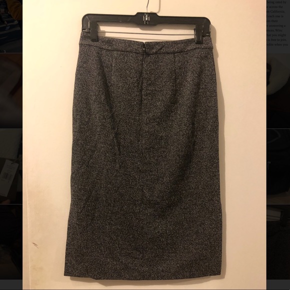 Ann Taylor Grey tweed Pencil Skirt - Picture 5 of 5